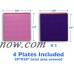 Peel-and-Stick Baseplates - Self Adhesive Building Brick Plates - Compatible with All Major Brands - 4 Pack - 2 Pink 2 Purple - 10 inch x 10 inch - By Creative QT   
